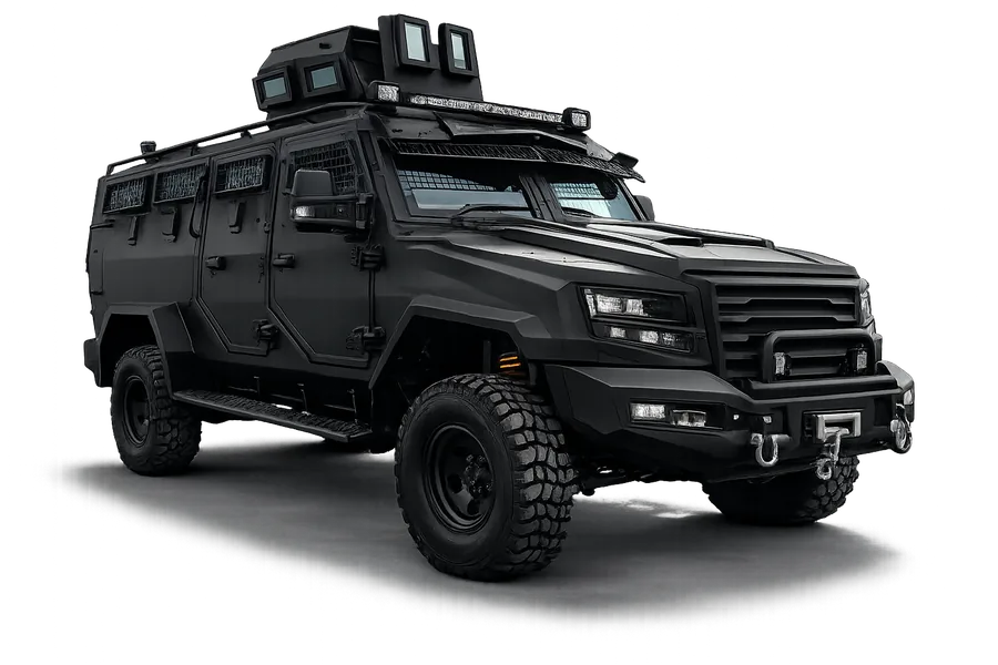 APC 4×4 VX turret configuration — armored vehicle, Law enforcement