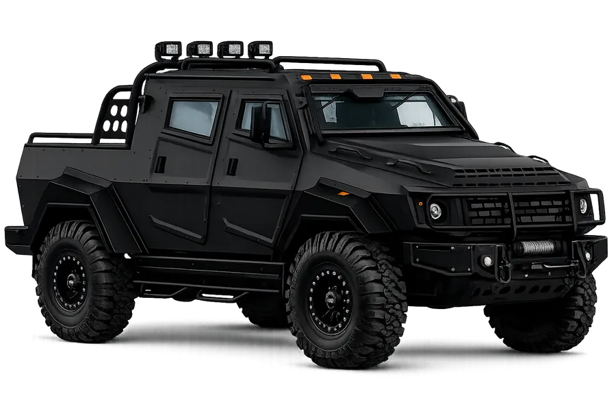 Tactical pickup 4×4 Escort and patrol — armored vehicle, Private security